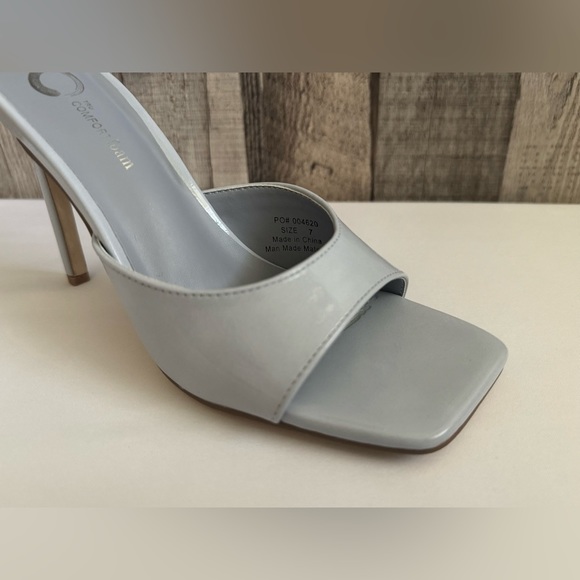 Journee Collection Stiletto Slip-On High Heels Marlowe Blue - Picture 5 of 7
